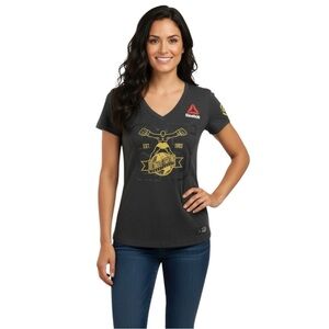 Reebok Women’s Size M UFC V-Neck T-Shirt